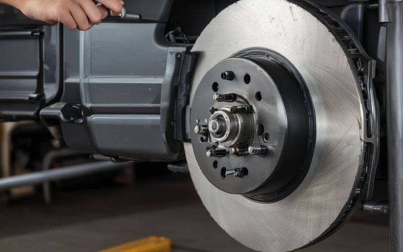 Professional automotive brake system maintenance and brake pad replacement service
