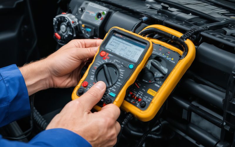 Automotive electrical system testing equipment and professional diagnostic tools